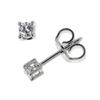 Orecchini Davite & Delucchi in Oro bianco Diamante 0.20 Ct BBS07333 08 - BBS07333 08